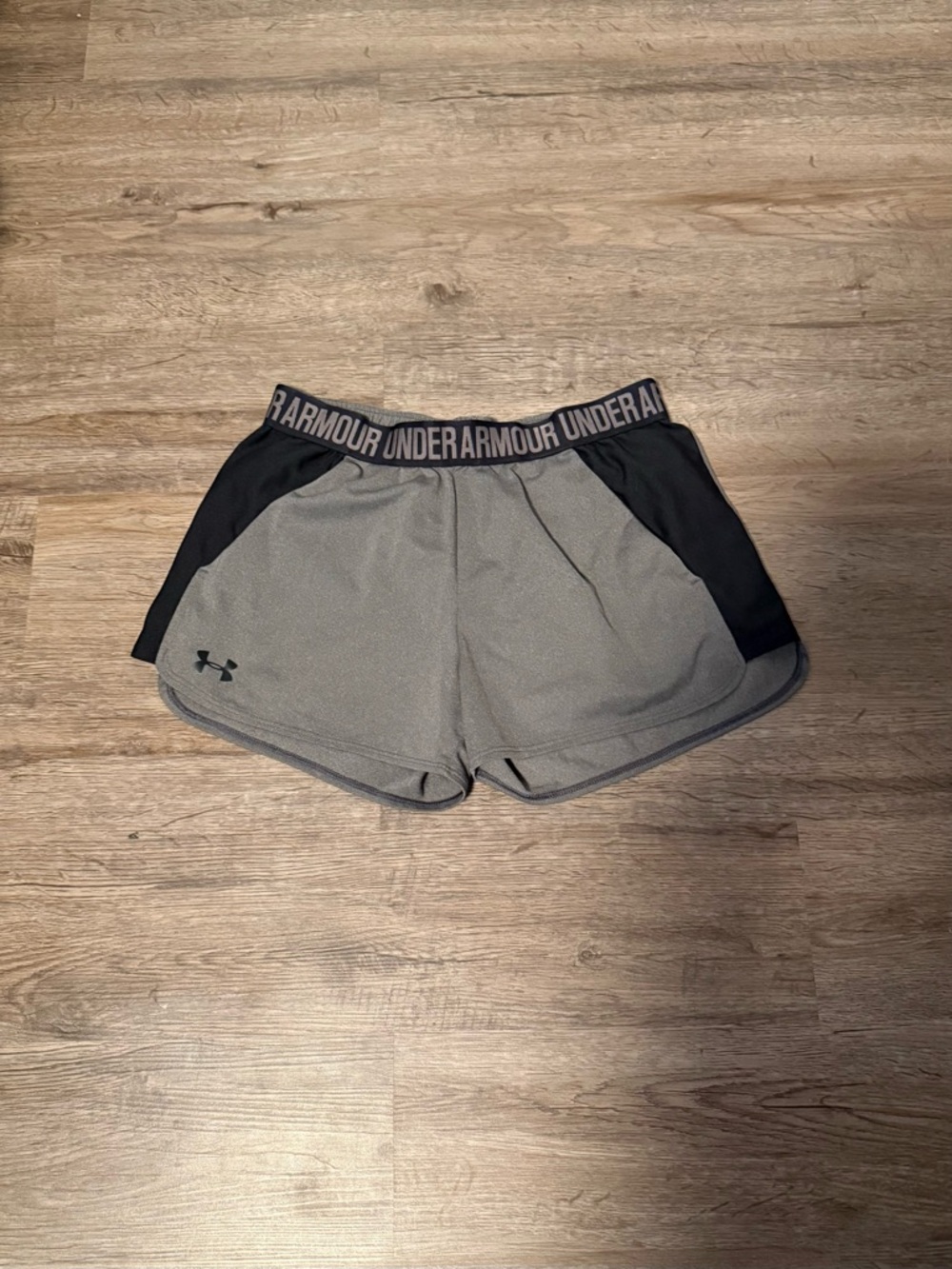 Under Armour Gray and Black Women’s Athletic Shorts